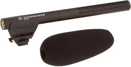 SENNHEISER Professional Shotgun Microphone with XLR-3 to 3.5mm Connector for Video Camera/Camcorder, Black (505453)