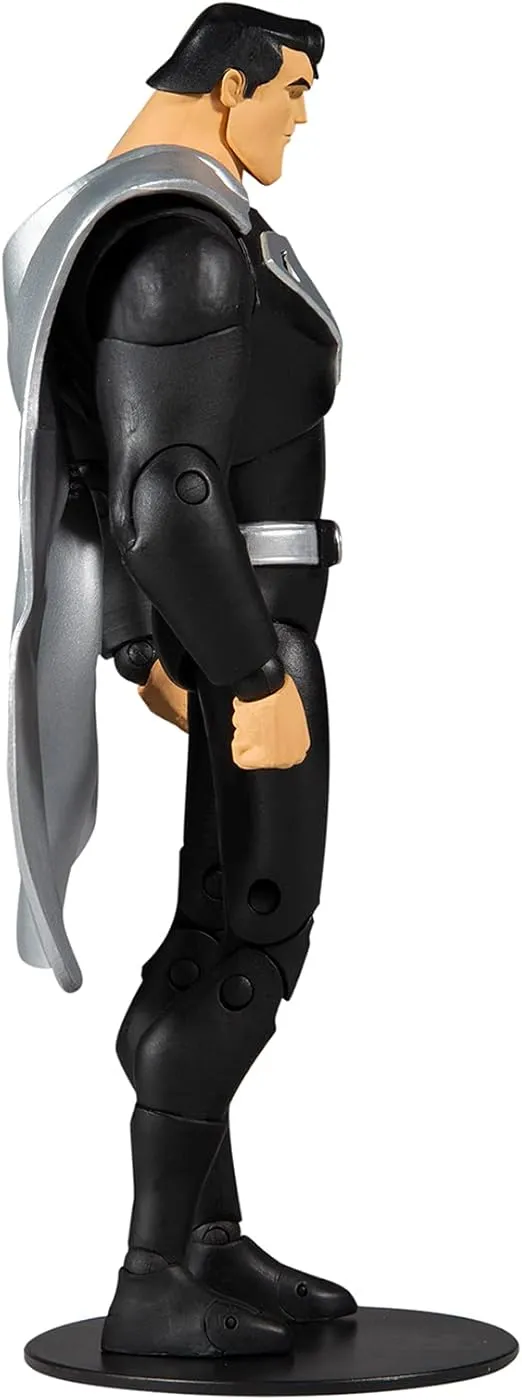 McFarlane Toys DC Multiverse Superman Black Suit Variant (Superman: The Animated Series) 7" Action Figure with Accessories