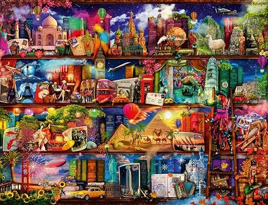 Ravensburger World of Books Puzzle - 2000-Piece Jigsaw Game | Premium Quality Pieces | Anti-Glare Surface | Precision Fit | Great Gift for All Ages