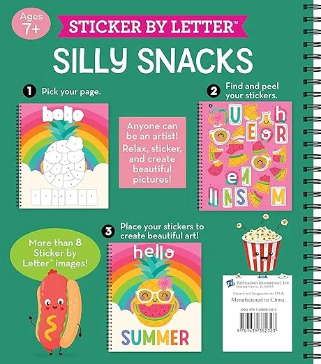 Brain Games - Sticker by Letter: Silly Snacks