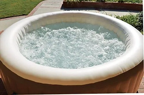 Intex Pure Spa Deluxe Inflatable 4 Person Portable Spa Hot Tub Jacuzzi Complete Set Up