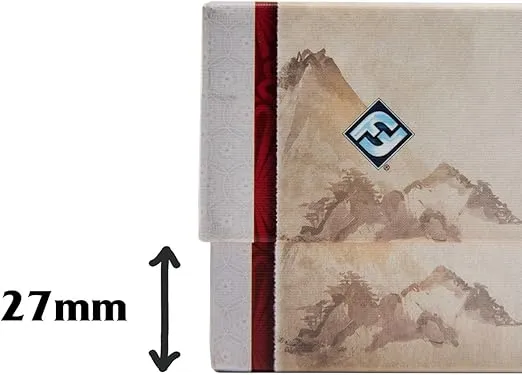 The Broken Token Card Organizer - Compact Wood Storage Box for Cards with Multiple Adjustable Dividers, Rows and Bit Boxes