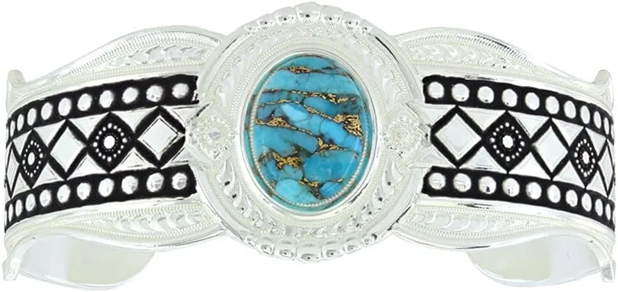 Montana Silversmiths Women's Phases Of The World Cuff Bracelet Silver One Size
