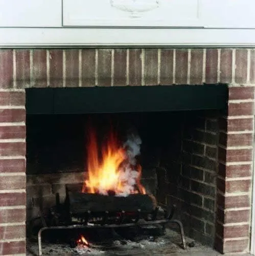 Adjustable Smoke Guard for 28.5" L x 48" W Fireplaces, Black Powder Coat Finish, 4" Height