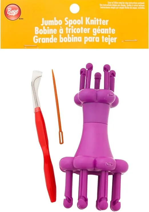 Boye Loom Craft Kit Jumbo Spool Knitting Set