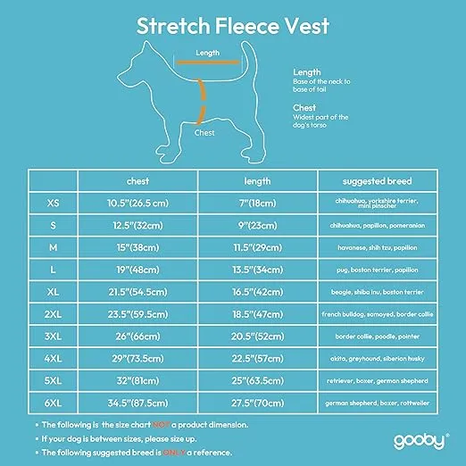 Gooby Stretch Fleece Vest Dog Sweater - Warm Pullover Fleece Dog Jacket - Winter Dog Clothes for Small Dogs, Large Dogs, Boy or Girl - Soft, Super Stretchy Fleece Vest Dog Sweater - Violet, Large