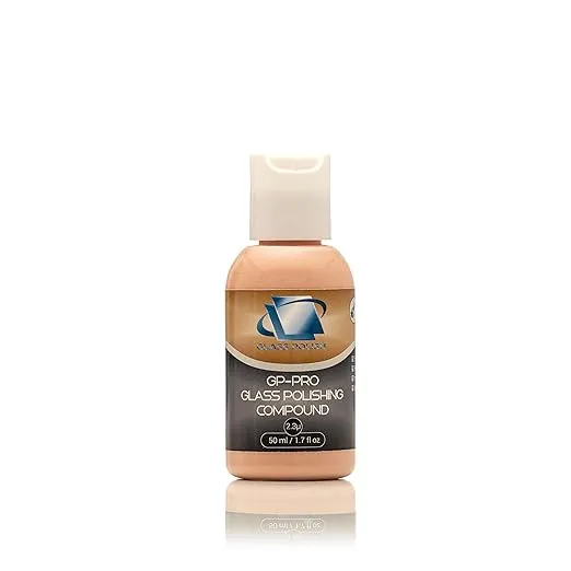 Glass Polish 1.7oz (50ml) GP-PRO Glass Polishing Compound for Professional Polishing of All Glass Surfaces - 2.3 microns