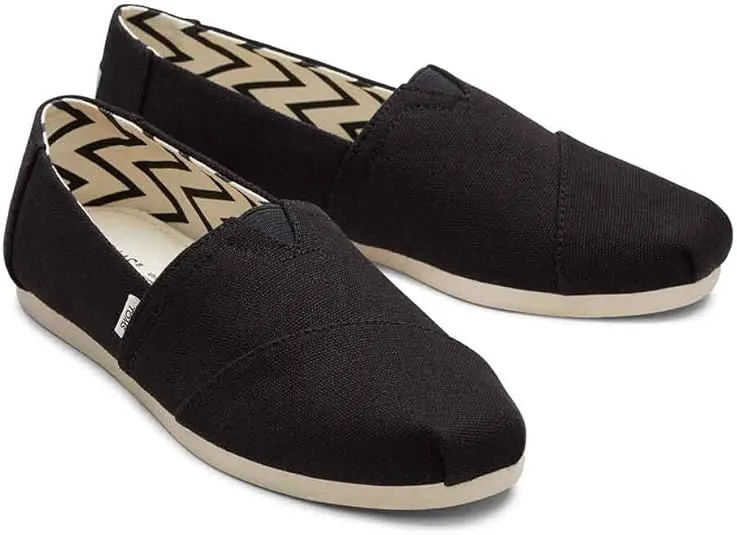 TOMS womens Alpargata Recycled Cotton Canvas