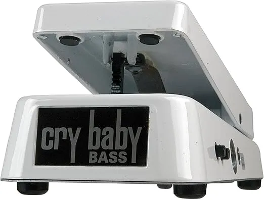 JIM DUNLOP 105Q Cry Baby Bass Wah Guitar Effects Pedal, White