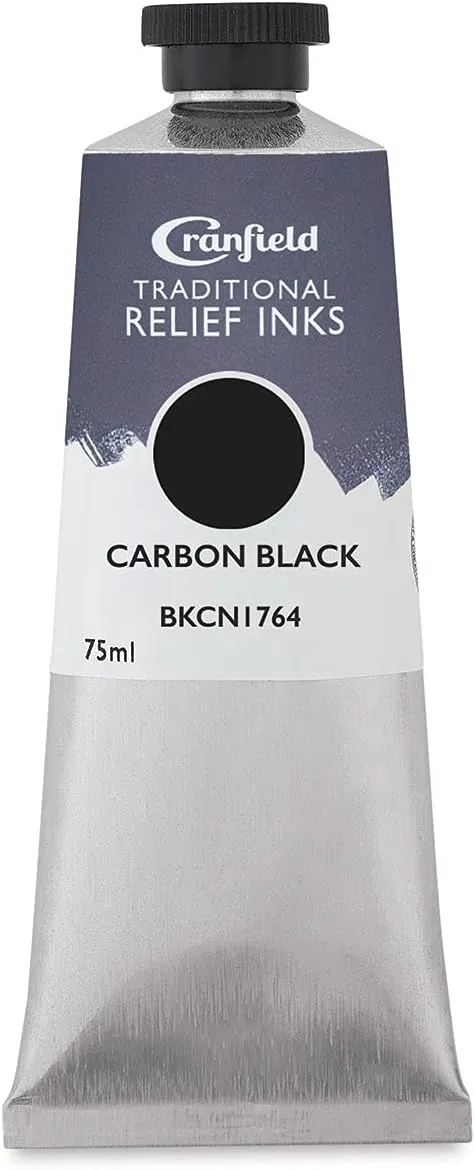 Cranfield Traditional Relief Ink - Carbon Black, 75 ml