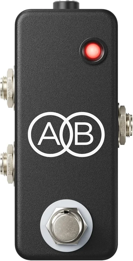 JHS Pedals Mini A/B Box - Guitar Signal Path Effect, Black/Silver, Model Number: Mini A/B Box