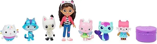 Gabby's Dollhouse, Deluxe Figure Gift Set with 7 Toy Figures and Surprise Accessory, Kids Toys for Ages 3 and up