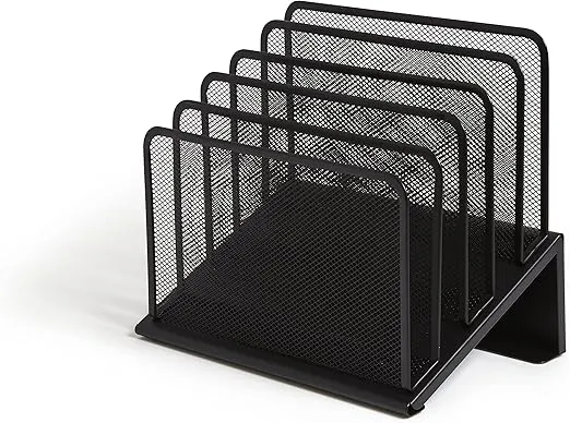 TRU RED TR57554-CC 5 Compartment Wire Mesh File Organizer