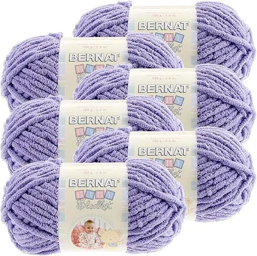 Bernat Baby Blanket Yarn-6/Pk-Lilac, 6/Pk, Lilac 6 Pack