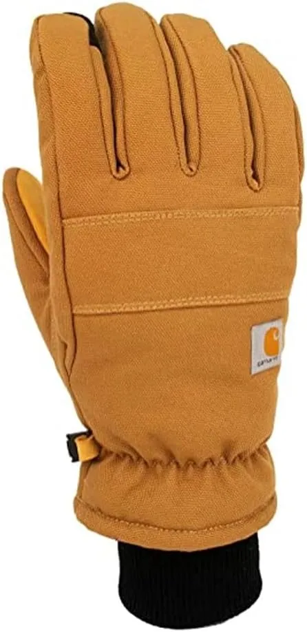 Carhartt Men's Insulated Duck Synthetic Leather Knit Cuff Glove