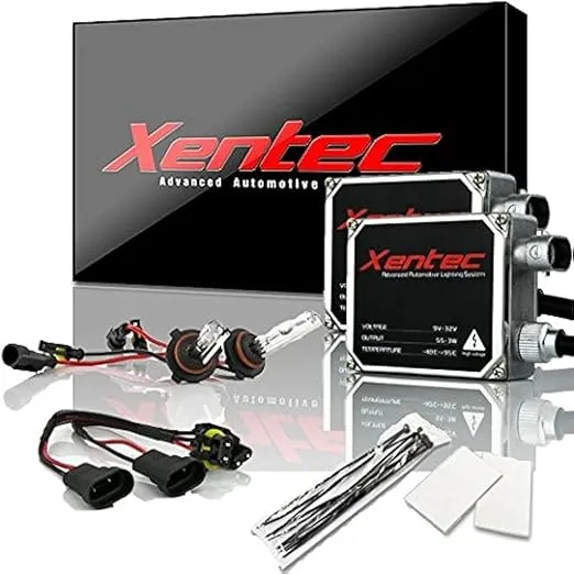 XENTEC 55W Standard Size Ballasts x 2 bundle with 2 x Xenon Bulb 9006 10000K (HB4, Brillant Blue) offroad