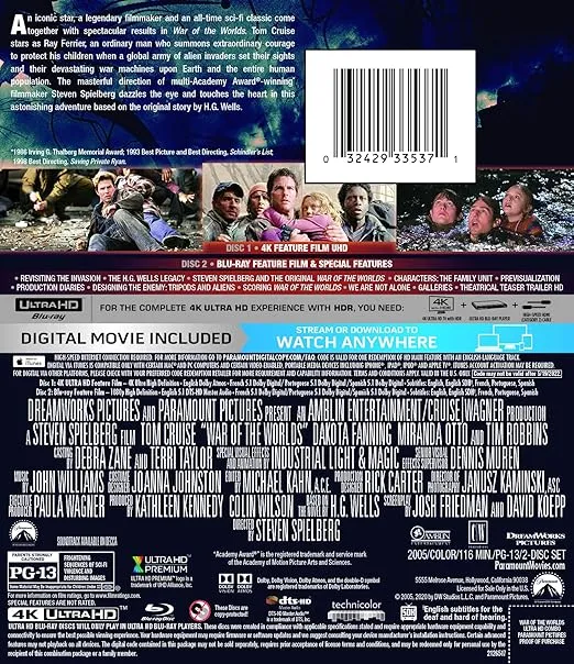 War of the Worlds (4K UHD + Blu-ray + Digital)