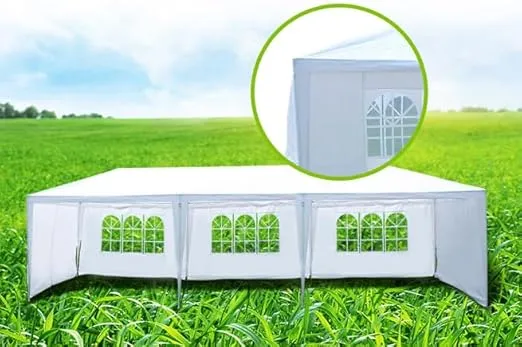 kejector 10'x30' Party Tent, Outdoor Wedding Canopy Tents for Parties with Removable Sidewalls,Heavy Duty Canopy Outside Gazebo Event Tent for Parties Garden Patio and Backyard