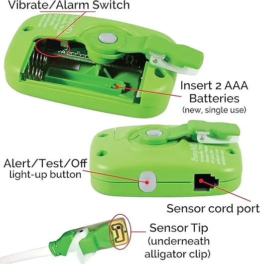 3 Green Bedwetting Enuresis Alarm with Loud Sound and Strong Vibration for Boys or Girls, Proven Solution for Bedwetters…