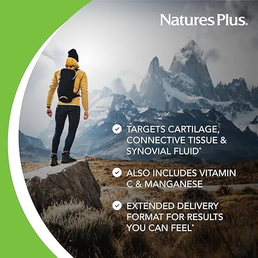 NaturesPlus Advanced Therapeutics Glucosamine/Chondroitin/MSM Ultra Rx-Joint Tablets, Extended Delivery - 90 Tablets - High Potency Joint Support Supplement - Gluten-Free - 30 Servings