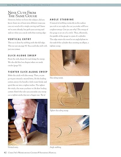 Chris Pye's Woodcarving Course & Reference Manual: A Beginner's Guide to Traditional Techniques (Fox Chapel Publishing) Relief Carving and In-the-Round Step-by-Step (Woodcarving Illustrated Books)