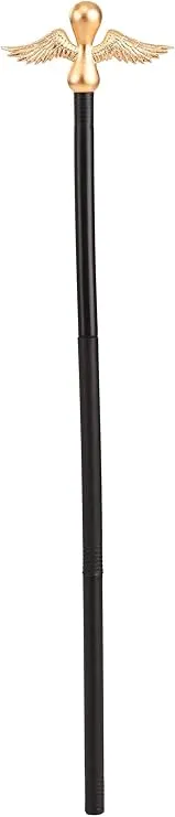 Plague Doctor Gold Staff - Accessory for Costume with Plague Doctor Costume - Robe, Mask, Hat, and Accessories