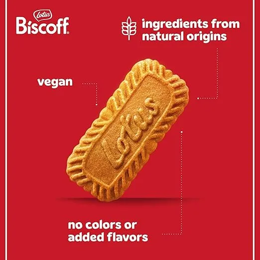 Lotus Biscoff Cookies, Caramelized Biscuit Cookies, 160 Cookies (8 Sleeves of 10 XL Size Two-Packs) Vegan, 8.8 Ounce (Pack of 8)