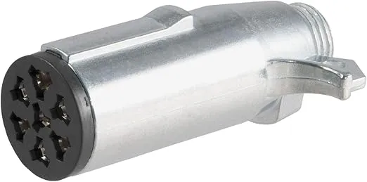 CURT 58160 Trailer-Side 7-Pin Round Wiring Harness Socket