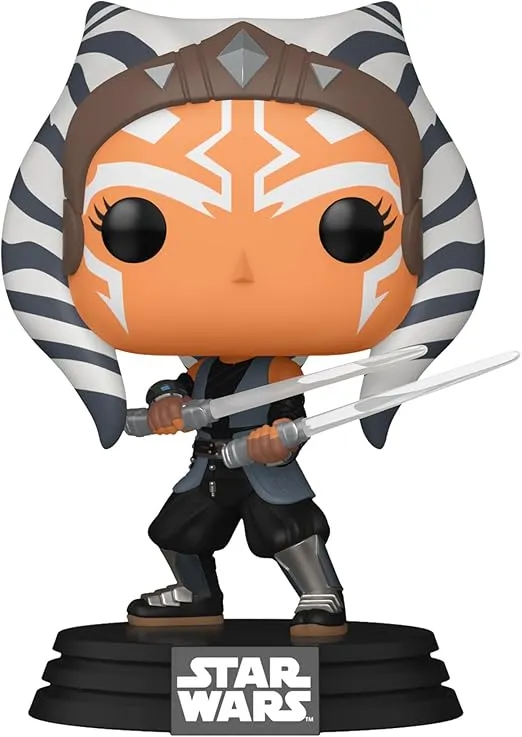 Funko Star Wars Ahsoka Tano with Dual Lightsabers Exclusive Pop Figure 680, Multicolored