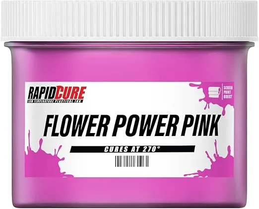 Rapid Cure® Screen Printing Ink Pink (Quart - 32oz.) - Plastisol Ink for Screen Printing, Screen Printing Paint for Fabric - Tshirt by Screen Print Direct - Pink Ink for Silk Screen