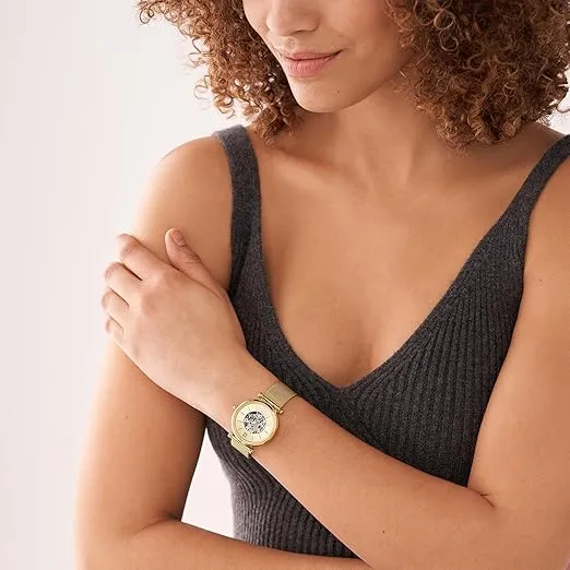 Fossil Carlie Women's Watch with Stainless Steel Bracelet or Genuine Leather Band