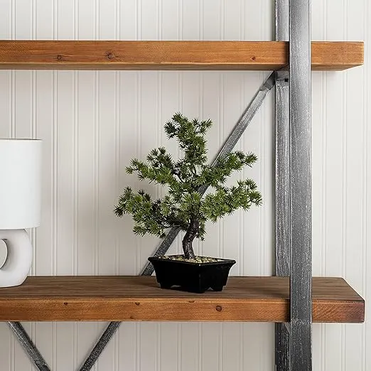 Vickerman Everyday Artificial Potted Pine Bonsai Tree 12" - Lifelike Home Or Office Decor - Premium Faux Potted Bonsai Tree - Maintenance Free Bonsai Plant