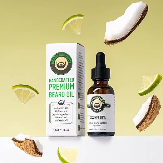 Beard Organics Coconut Lime Beard Oil | Coconut & Lime Scent