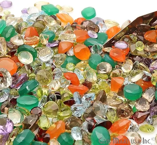 100+ Carats Loose Mixed Gems Wholesale Lot. Natural Faceted Semi Precious Gemstones. Gemmartusa Loose Gemstone