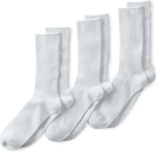 Lands' End Men's Crew Socks 3 Pack