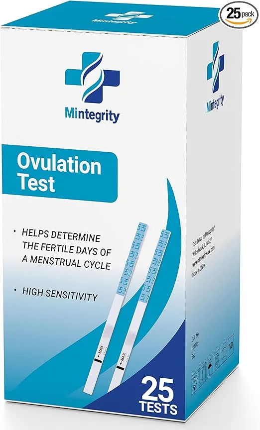 [25 Pack] Ovulation LH Test Strips, Rapid and Accurate Results #MT-W2-S