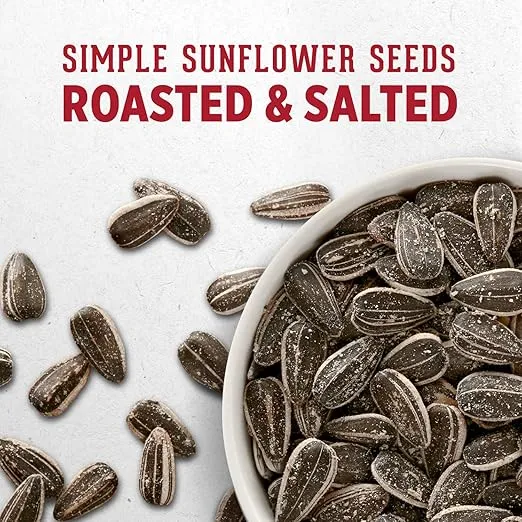 DAVID Seeds Sweet and Salty Salted and Roasted Jumbo Sunflower Seeds, 5.25 OZ Bags, 12 Pack