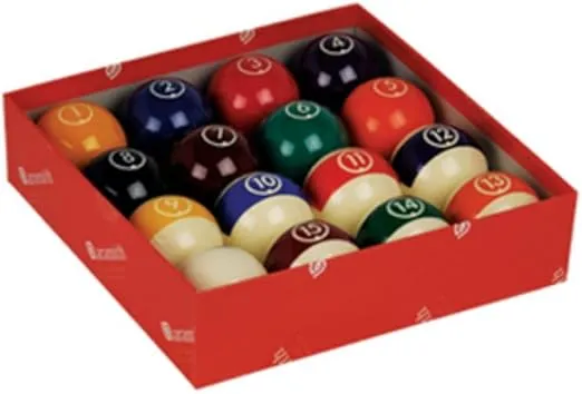 Aramith Continental 2 1/4" Billiard Regulation Pool Ball Set/16 Balls