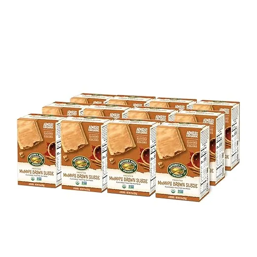 Nature's Path Organic Frosted Mmmaple Brown Sugar Toaster Pastries, 11 oz (Pack of 12), Non-GMO