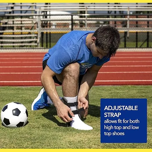 Brace Direct Semi-Rigid Active Ankle Brace Stabilizer for Sprain Support and Protection for Volleyball, Basketball, Football and more - Men and Women