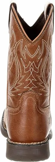 Durango Lil Big Kids' Rodeo Brown Western Boot Size 2(M)