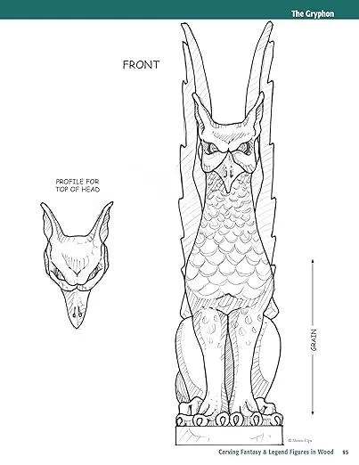 Carving Fantasy & Legend Figures in Wood, Revised Edition: Patterns & Instructions for Dragons, Wizards & Other Creatures of Myth (Fox Chapel Publishing) Unicorn, Mermaid, Phoenix, Faerie, & More