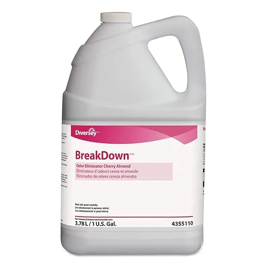 Diversey 94355110 Odor Eliminator, Cherry Almond Scent, Liquid, 1 gal. Bottle (Case of 4)