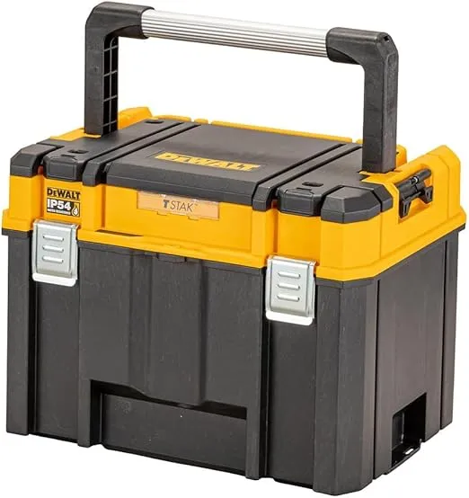 DEWALT, Black and Yellow TSTAK 2.0 Deep Toolbox with Long Handle