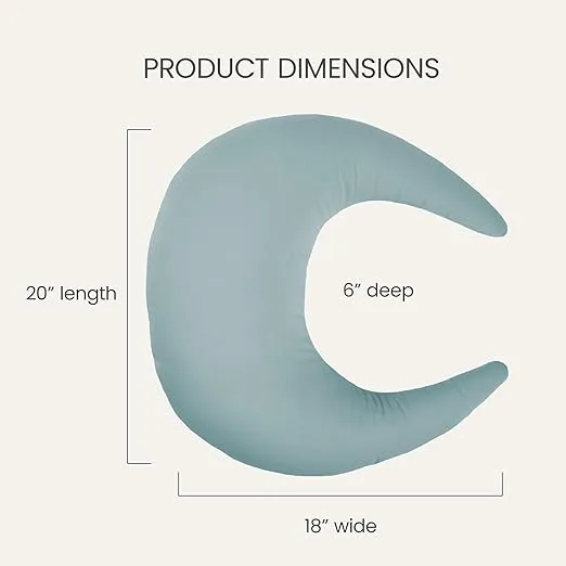 snuggle me Organic Nursing Pillow | Bottle & Breastfeeding Pillow with Organic Cotton Cover & Fiberfill, Machine Washable Feeding Pillow, Newborn Essentials Must Haves (Slate)