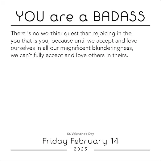 You Are a Badass 2025 Day-to-Day Calendar: New and Favorite Inspirations Plus Money-Making and Habit-Honing Badassery
