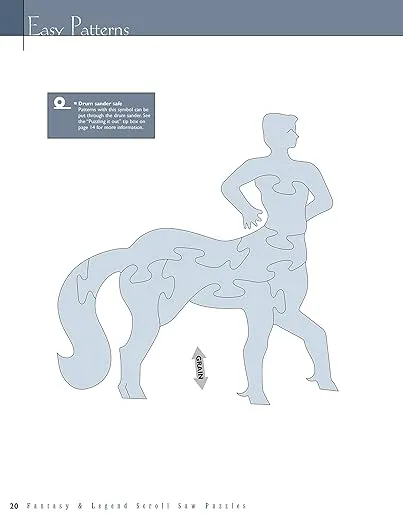 Fantasy & Legend Scroll Saw Puzzles (Fox Chapel Publishing) 29 Ready-to-Cut Patterns for Fantastic Creatures like Dragons, Gargoyles, Unicorns, Hydra, Phoenix, Griffin, Hippogriff, Mermaids, and More