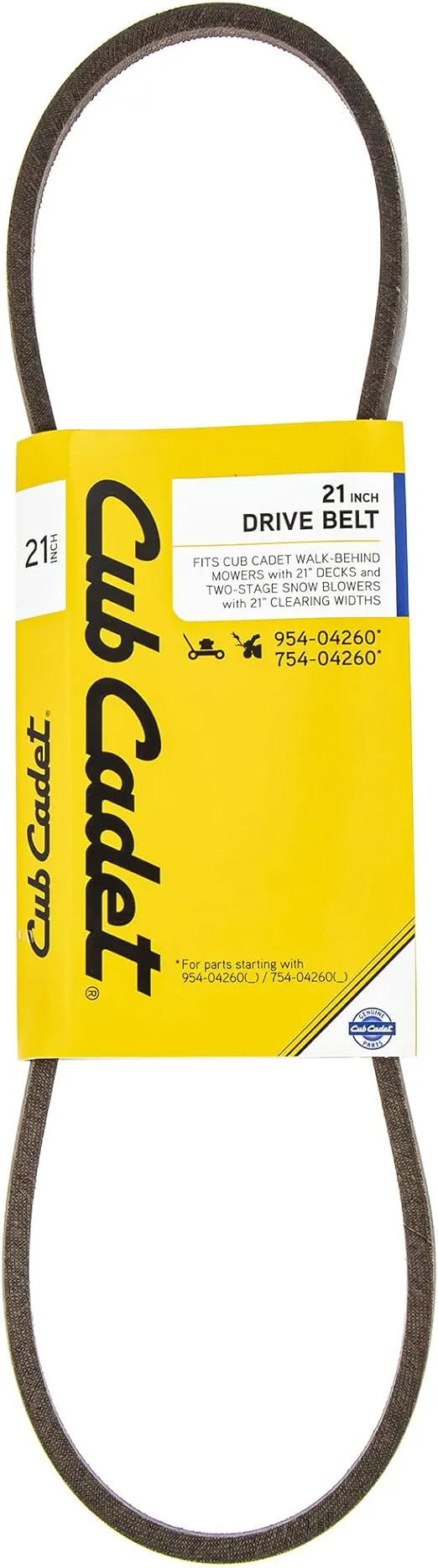 CUB CADET 954-04260 Transmission Drive Belt 524 526 528 530 726TDE Snow Throwers