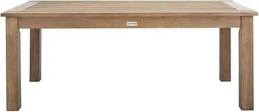 SAFAVIEH Couture Patio Santa Cruz Natural Outdoor Coffee Table
