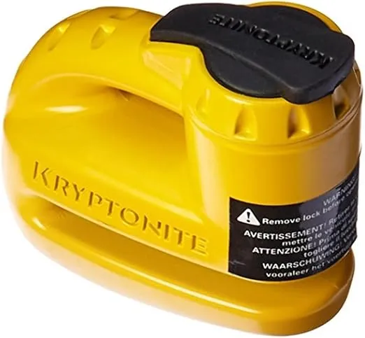 Kryptonite 000884 Keeper 5s Yellow Disc Lock